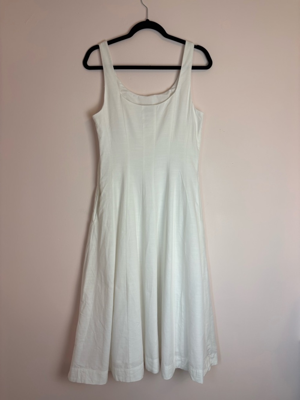 New with tags- new day White Midi Scoop-Neck Dress - Picture 3 of 6